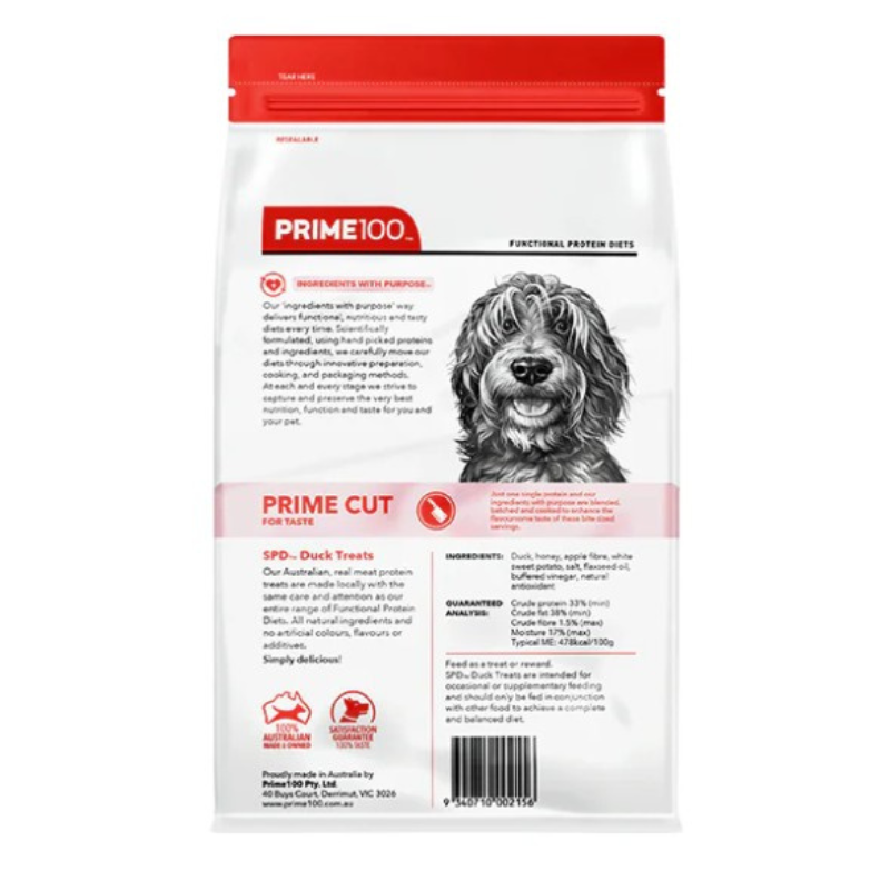 Prime100 SPD Duck Dog Treat 100g