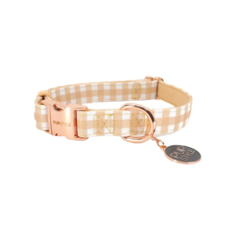 PUPSTYLE Gingham Dog Collar