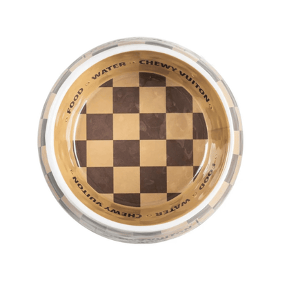 Romiet Chewy Vuiton Brown Dog Bowl
