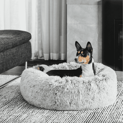Snooza Calming Cuddler Dog Bed Silver Fox