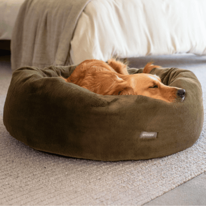 Snooza Luxe Fur Cuddler Dog Bed Leaf