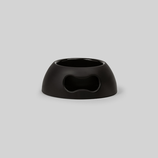 United Pets Pappy Dog Bowl Black