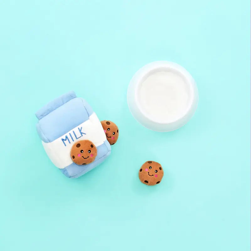 ZippyPaws Burrow Milk & Cookies Dog Toy | Buy Online at DOGUE Australia