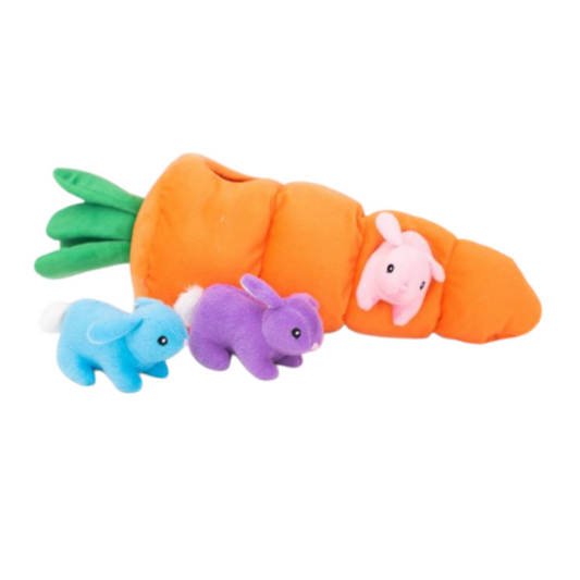 ZippyPaws Burrow Easter Carrot Dog Toy