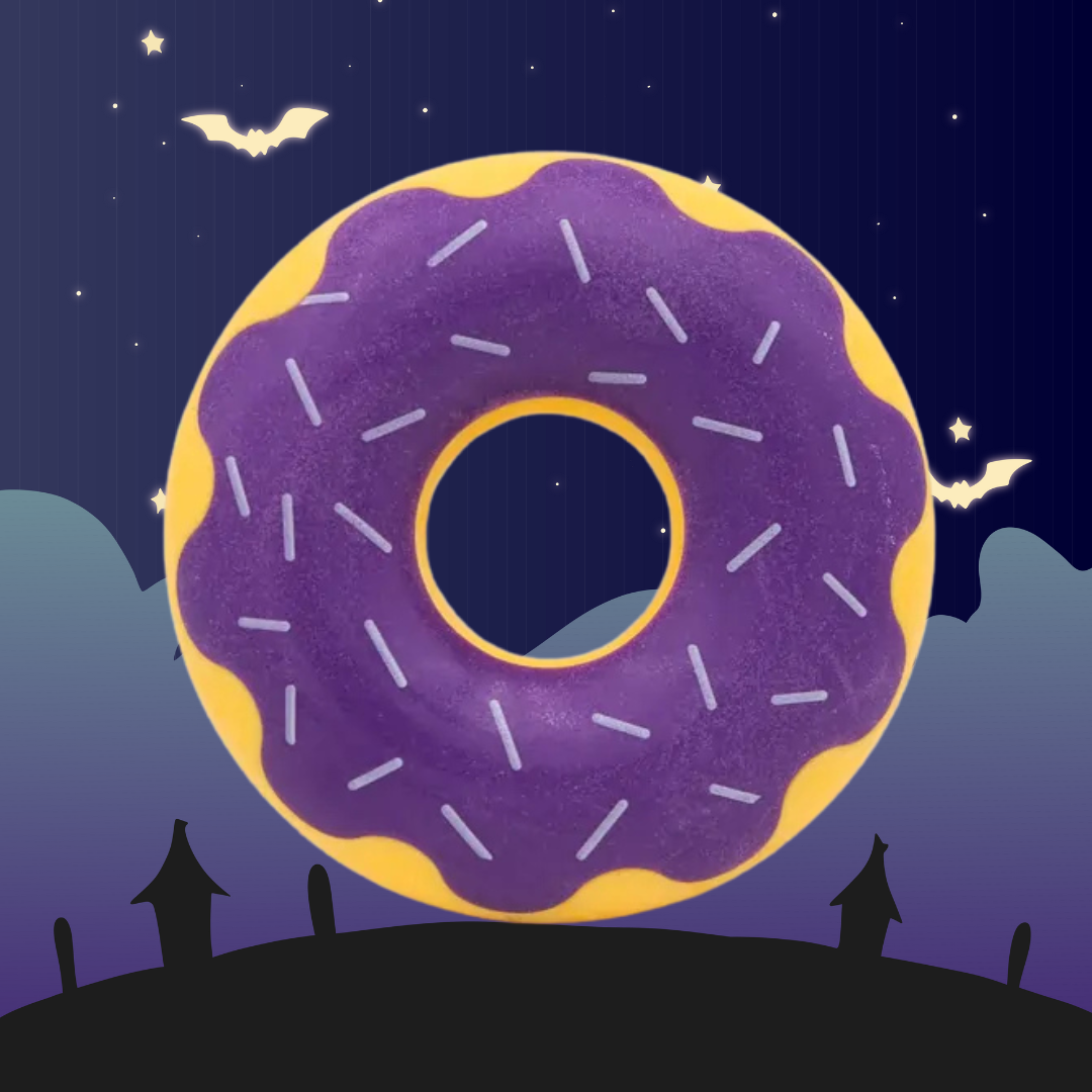 ZippyPaws Halloween Donutz Grape Jelly Dog Toy - DOGUE