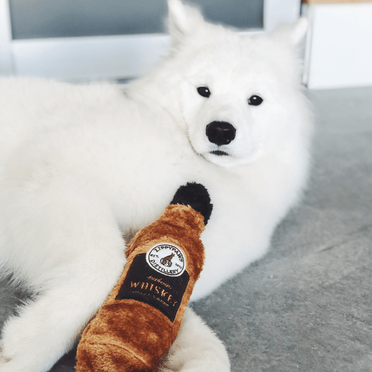 ZippyPaws Happy Hour Crusherz Whiskey Dog Toy