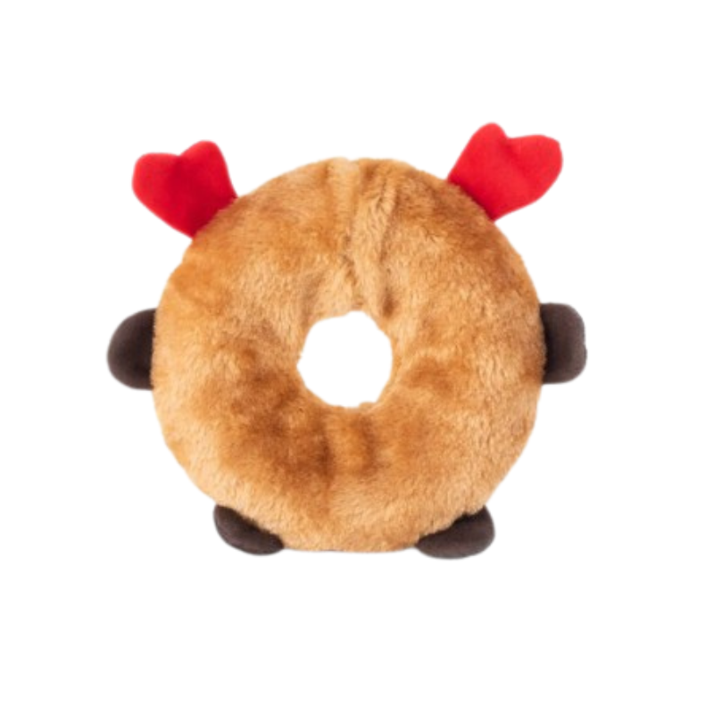 ZippyPaws Holiday Donutz Buddies Reindeer Dog Toy