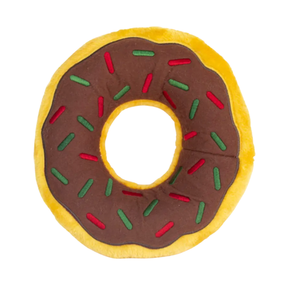 ZippyPaws Holiday Donutz Gingerbread Dog Toy