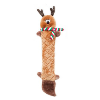ZippyPaws Holiday Jigglerz Reindeer Dog Toy