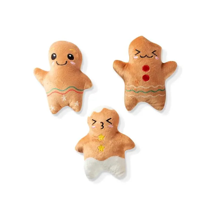 gingerbread-mini-3-pack-holiday-dog-toy