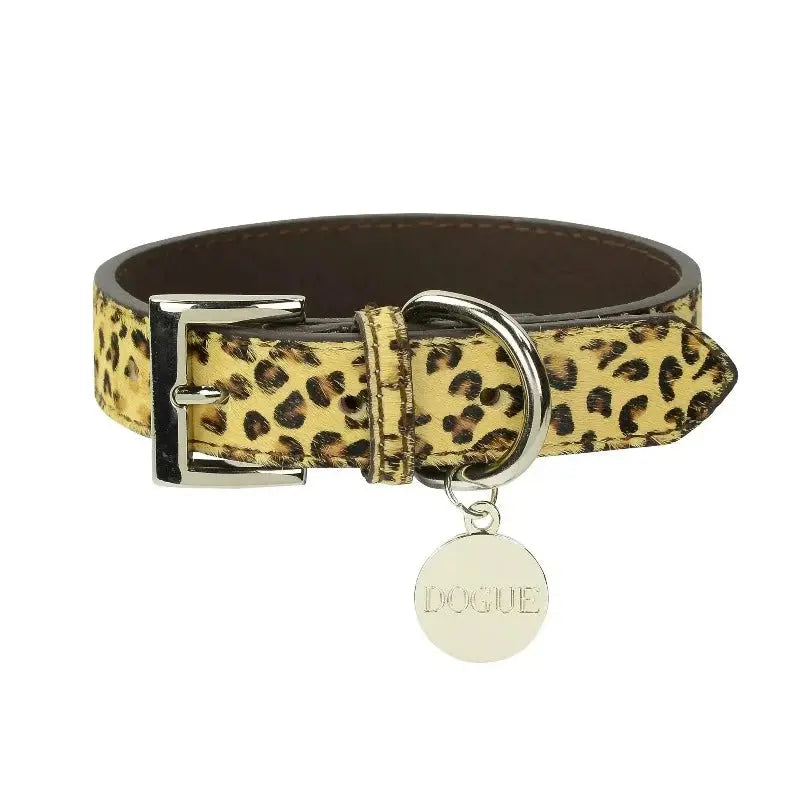 DOGUE Leather Animal Print Dog Collar - DOGUE