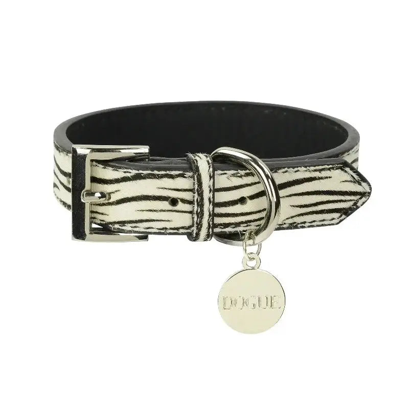 DOGUE Leather Animal Print Dog Collar - DOGUE