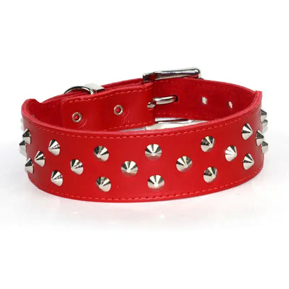 DOGUE-Studded-Dog-Collar-Red