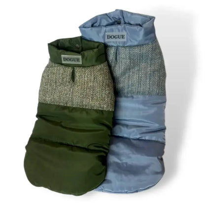 DOGUE Tweed Puffer Dog Jacket - DOGUE