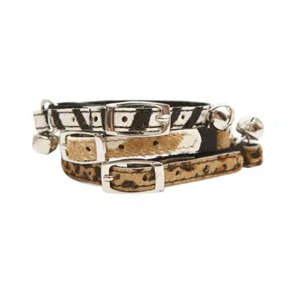 DOGUE | Leather Cat Collars | Animal Print DOGUE