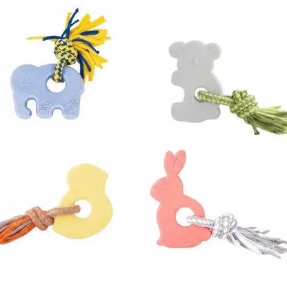 ZippyPaws ZippyTuff Teetherz Collection Dog Toy - DOGUE